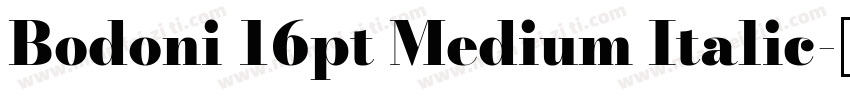Bodoni 16pt Medium Italic字体转换